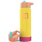 Garrafa De Água Iron °flask Camping &amp; Hiking Straw 650ml