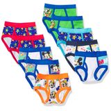 Cuecas Disney Boys Mickey Mouse 100% Algodão Penteado, Pacote Com 10