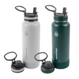 Garrafa De Água Thermoflask De Aço Inoxidável 1,2 L, Pinho Cinza, Pacote Com 2 Unidades