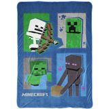 Cobertor Jay Franco Minecraft Icons 157 X 229 Cm Oficial
