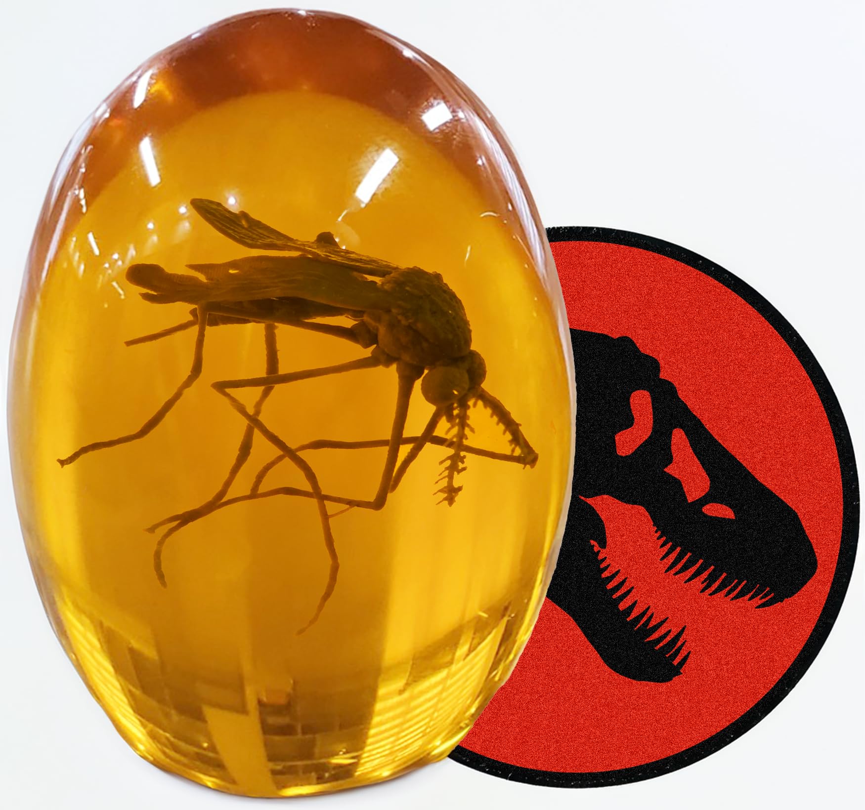 Réplica De Mosquito Em Resina Âmbar Veojein Jurassic 3d