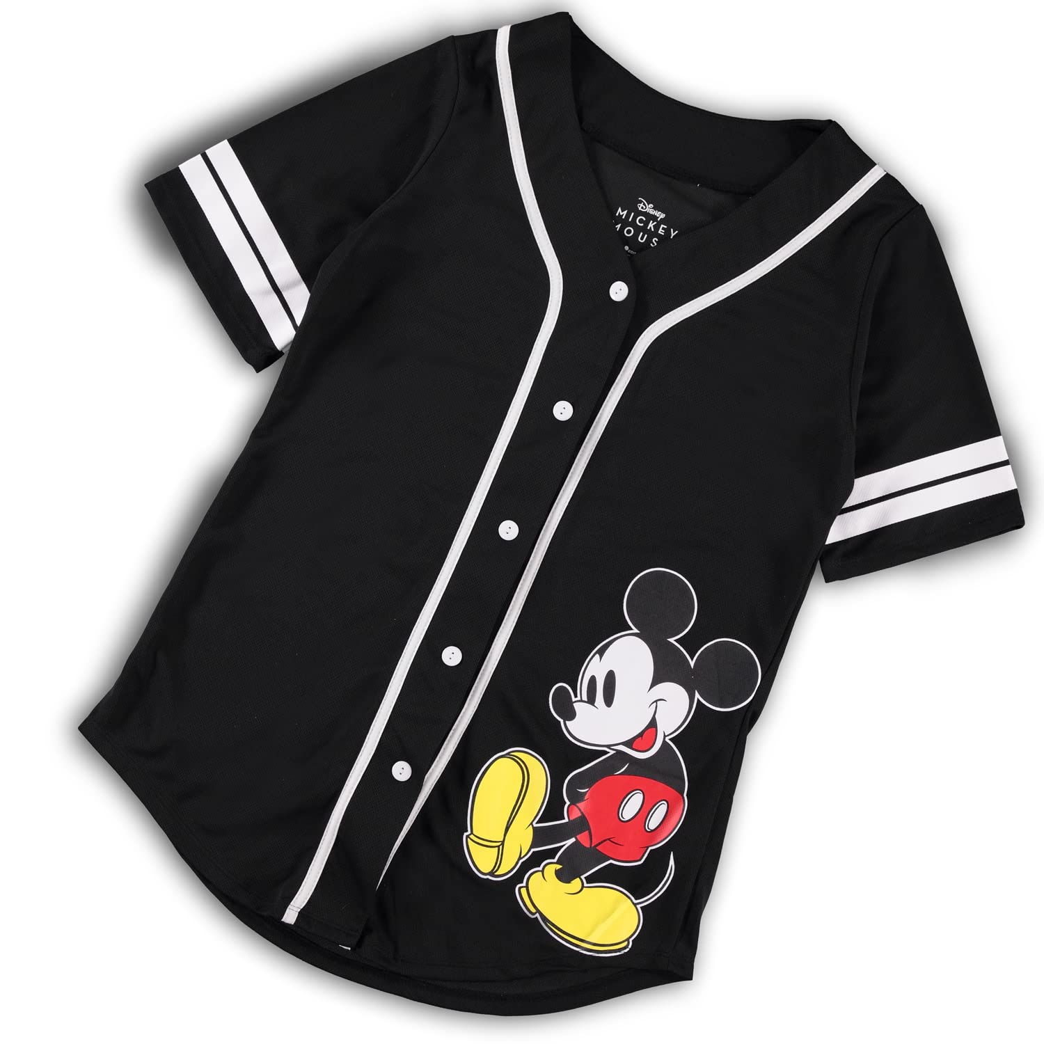 Camisa De Beisebol Feminina Disney Mickey Mouse Preta Gg Carrefour