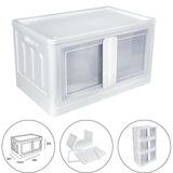 Caixa Organizadora Multiuso Dobrável Porta Dupla 30l Branco