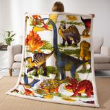 Manta Cosusket Jurassic Park 127x152,4cm Para Crianças