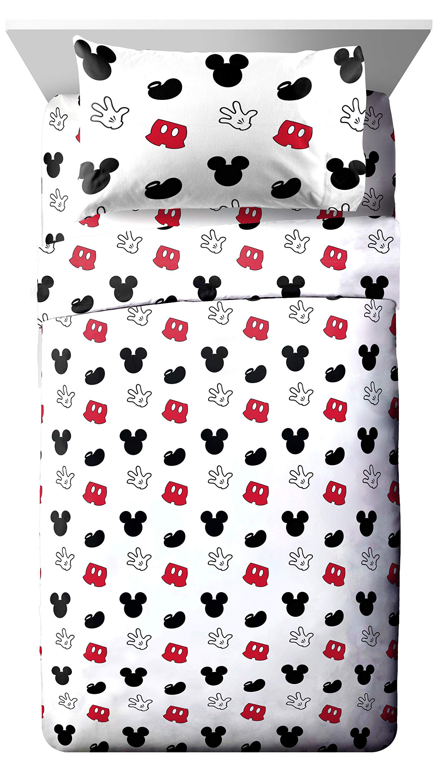Conjunto De Lençóis Jay Franco Disney Mickey Mouse Cute Faces Full