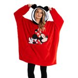 Cobertor Com Capuz Disney Oversize Red Minnie And Mickey Women