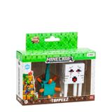 Kit Pack Brinquedo 2 Bonecos Ação Minecraft 3d Colecionáveis