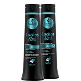 Kit Shampoo Condicionador Haskell Cachos Sim Nutrição 500ml