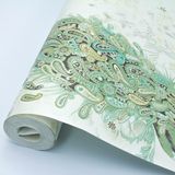 Papel De Parede Vinilizado Pavão Dk-0114 - 0,53x10m ( ± 3%)