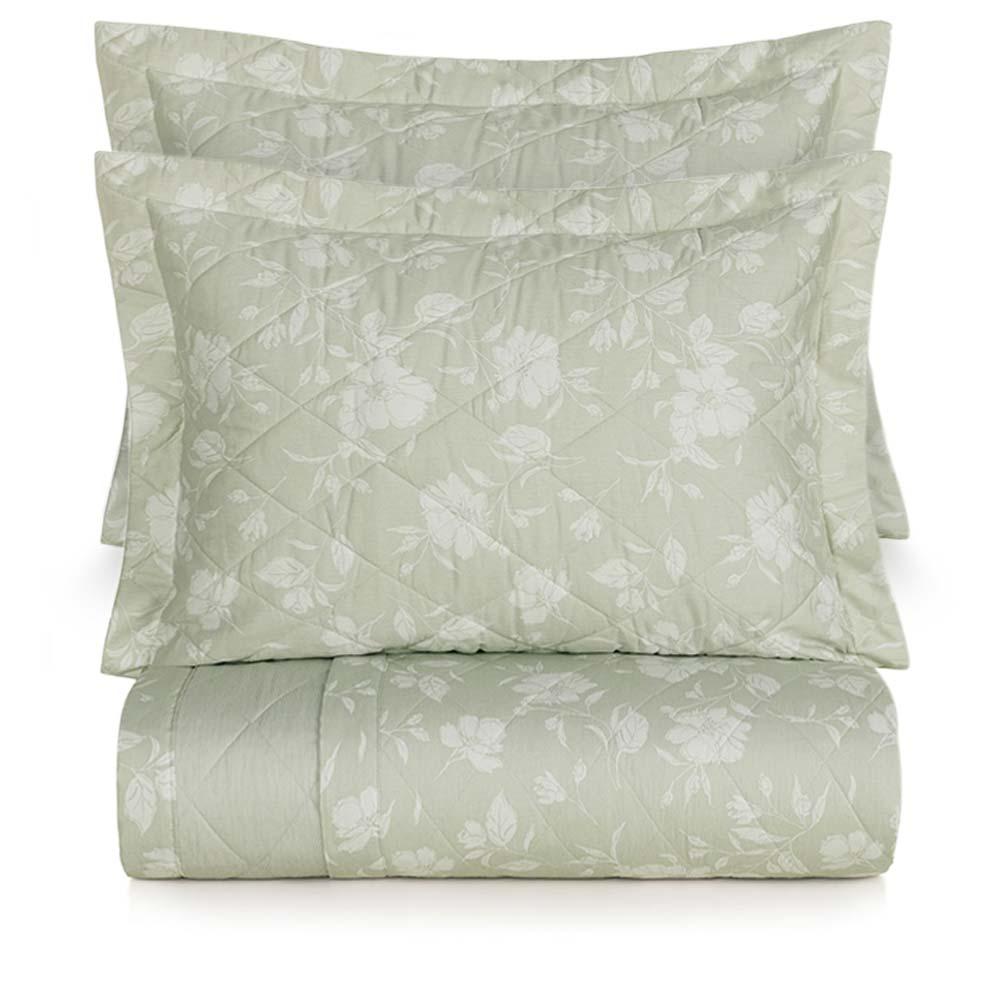 Colcha Queen 300 Fios Amara - Karsten Estampada