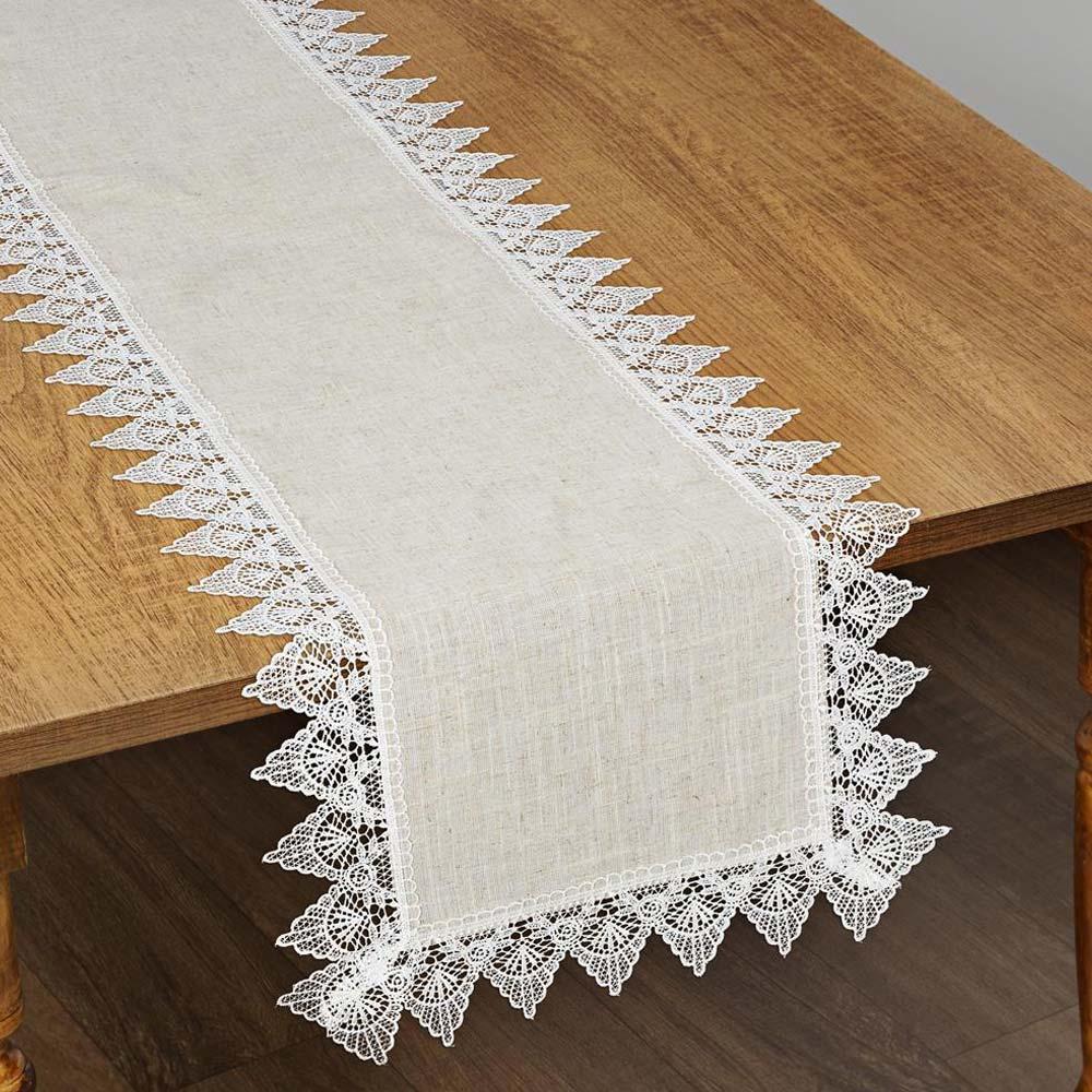 Caminho De Mesa Retangular 40x175cm 1215 - Rafimex Bege