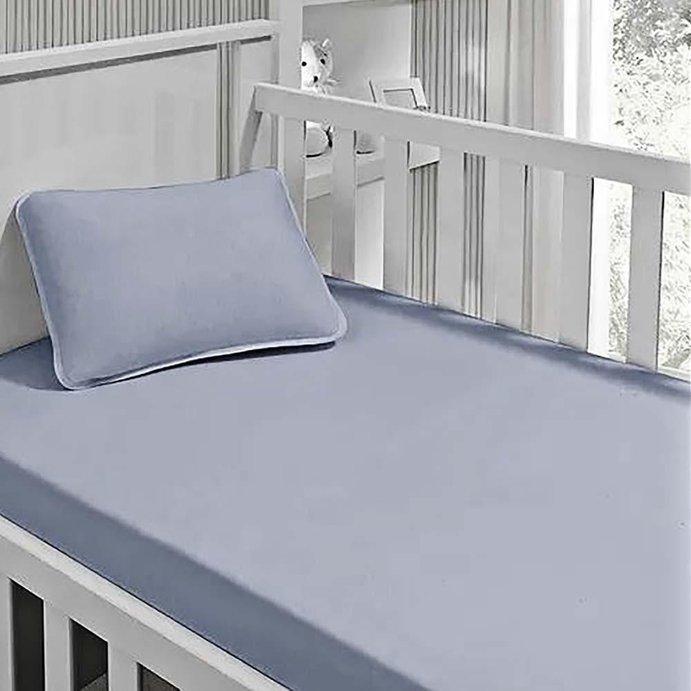 Jogo De Berço Malha Kinder Minicama - Catran Azul