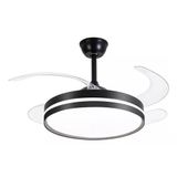 Ventilador Teto Retratil 4 Pas E Controle Remoto Estrutura