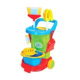 Carrinho De Limpeza Brinquedo Infantil Completo Colorido