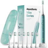 Escova De Dentes Elétrica Aquasonic Vibe Ultra-whitening Com 8 Cabeças