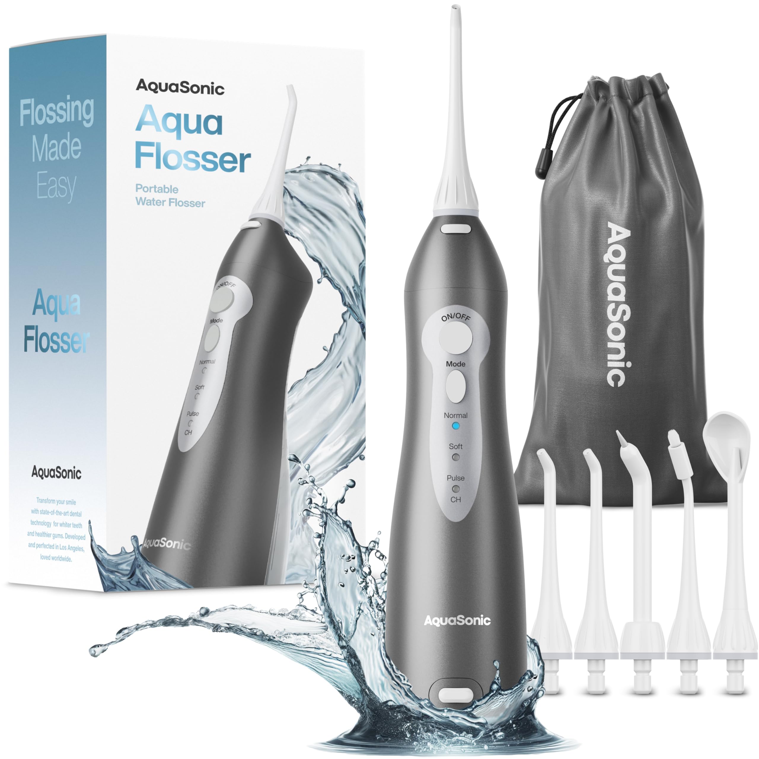 Water Flosser Aquasonic Aquasonic Sem Fio Recarregável