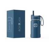 Garrafa De Água Iron °flask Kids Isolada A Vácuo 400ml Azul