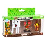 Kit Pack Brinquedo 3 Bonecos Ação Minecraft 3d Colecionáveis