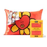 Fronha De Cetim Kitsch X Bt21 (tata) Para Cabelo E Pele Branca