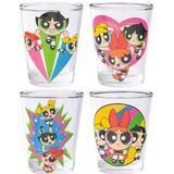 Mini Conjunto De Copos Silver Buffalo The Powerpuff Girls 45 Ml X4