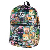Mochila Bioworld Minecraft Multi Character Chibi Video Game