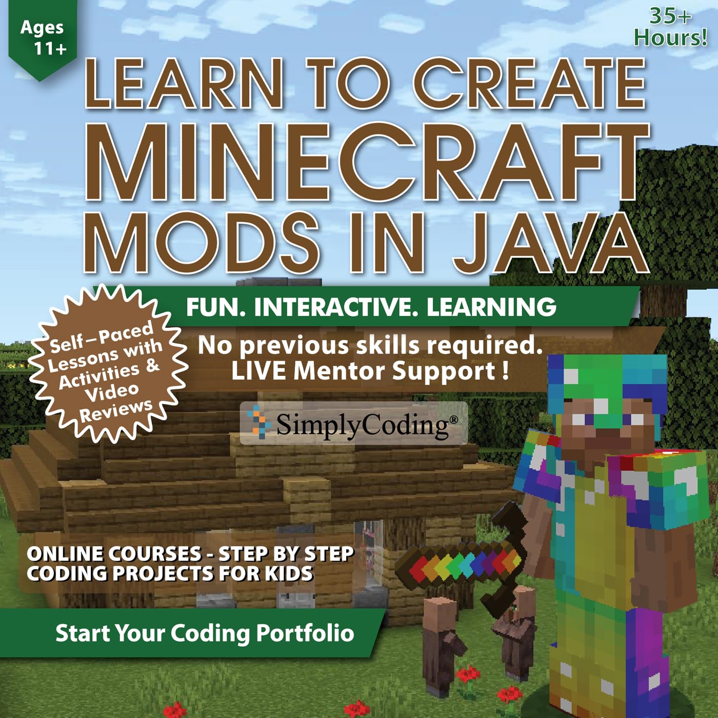 Curso De Codificação Simplycoding Java Minecraft Mods, De 11 A 18 Anos