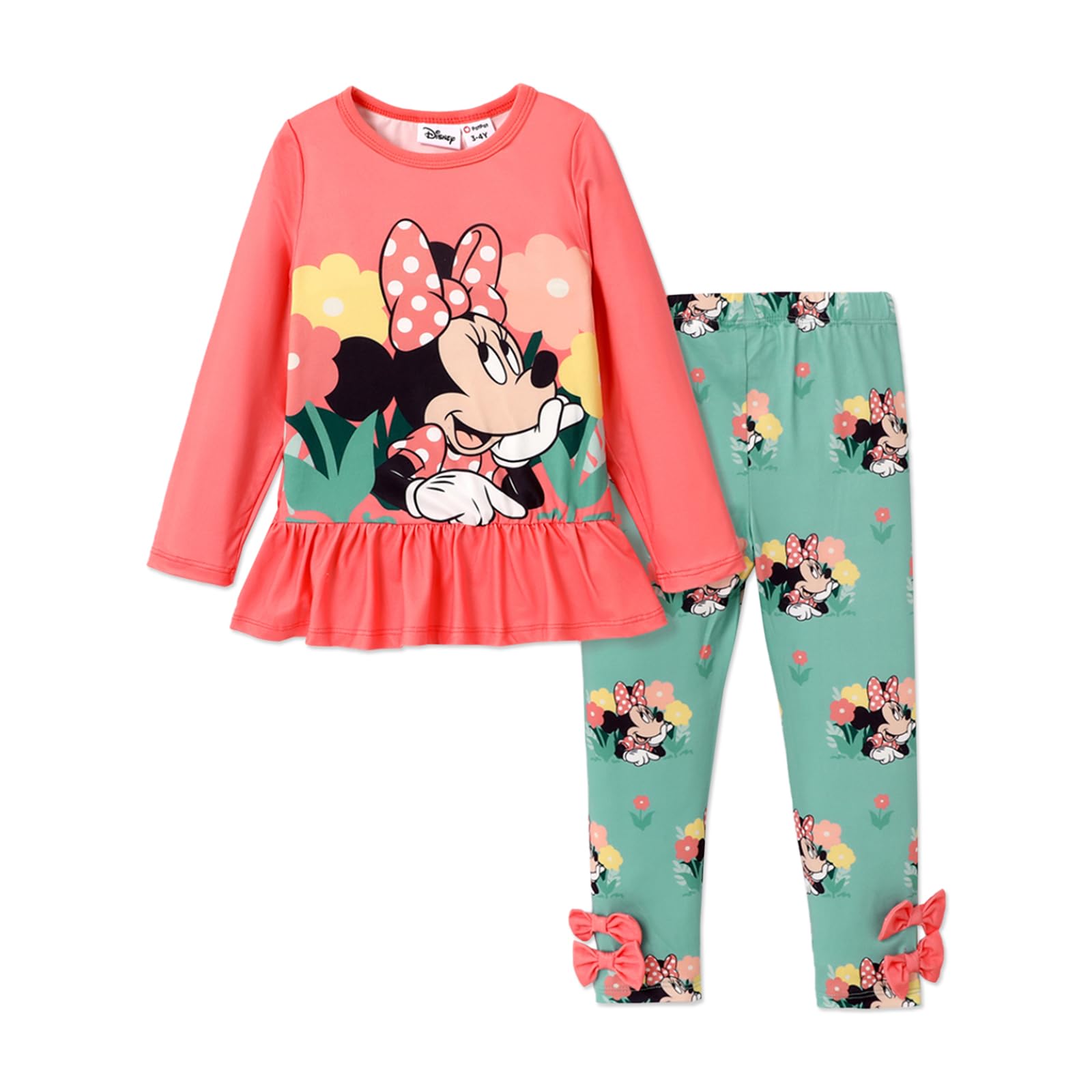 Conjunto De Roupas Disney Mickey And Friends Minnie Red 5-6t Girl