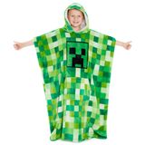 Cobertor Com Capuz Minecraft Fleece Para Crianças E Adolescentes Verde