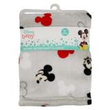 Cobertor Disney Cudlie Baby Boy Mickey Mouse De Flanela