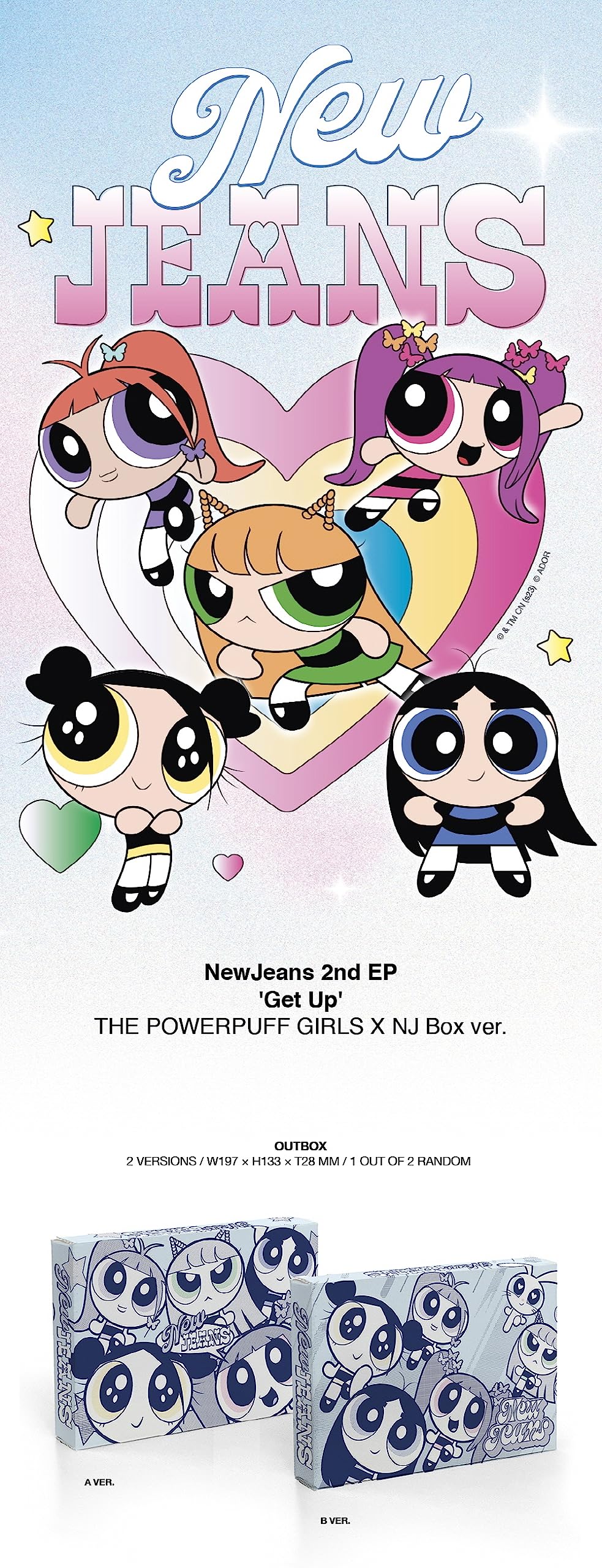 【超希少アイテム】 NJZ（NewJeans） A4 Folder 6枚セット Álbum Newjeans Get Up The Powerpuff Girls X Nj Box Ver. - Carrefour