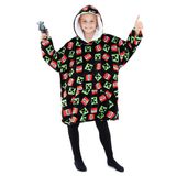 Cobertor Com Capuz Minecraft Fleece Para Crianças E Adolescentes