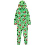 Pijama Minecraft Boys Com Capuz De Lã De 7 A 8 Anos