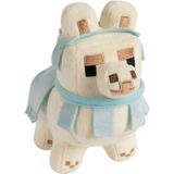 Brinquedo De Pelúcia Minecraft Happy Explorer Llama Branco/azul Bebê