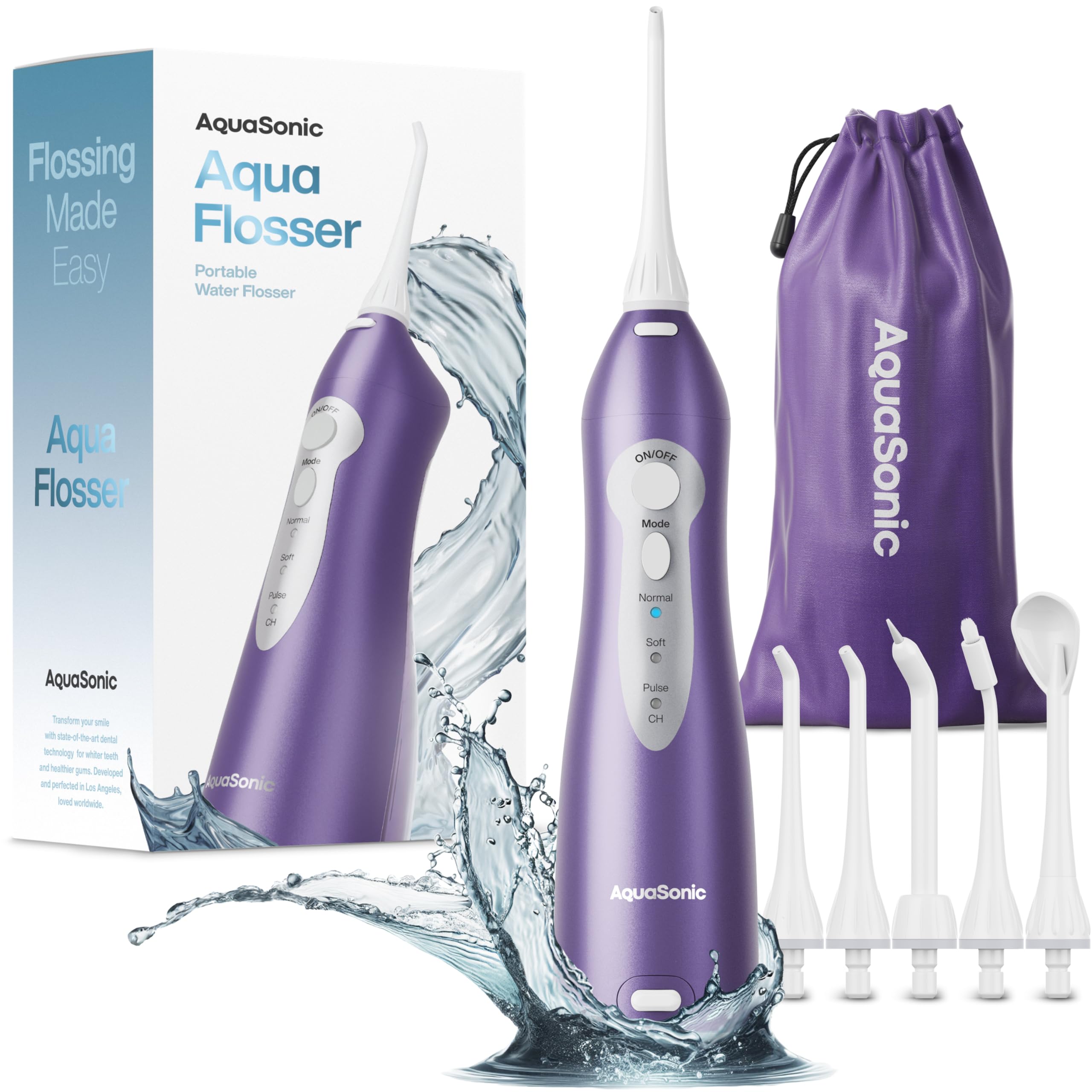 Water Flosser Aquasonic Aquasonic Sem Fio Recarregável