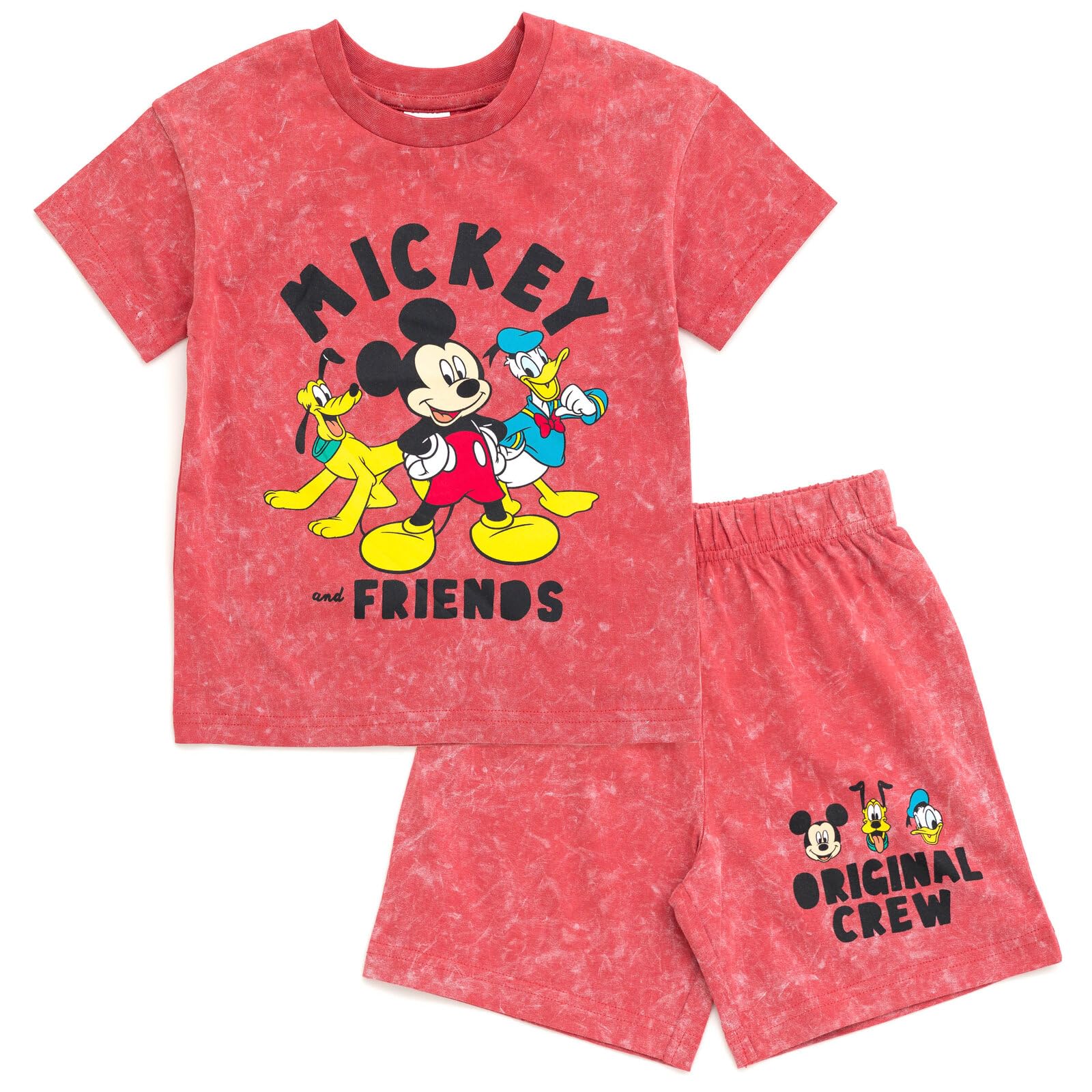 Conjunto De Roupas Disney Mickey Mouse Donald Duck Pluto Red 4t