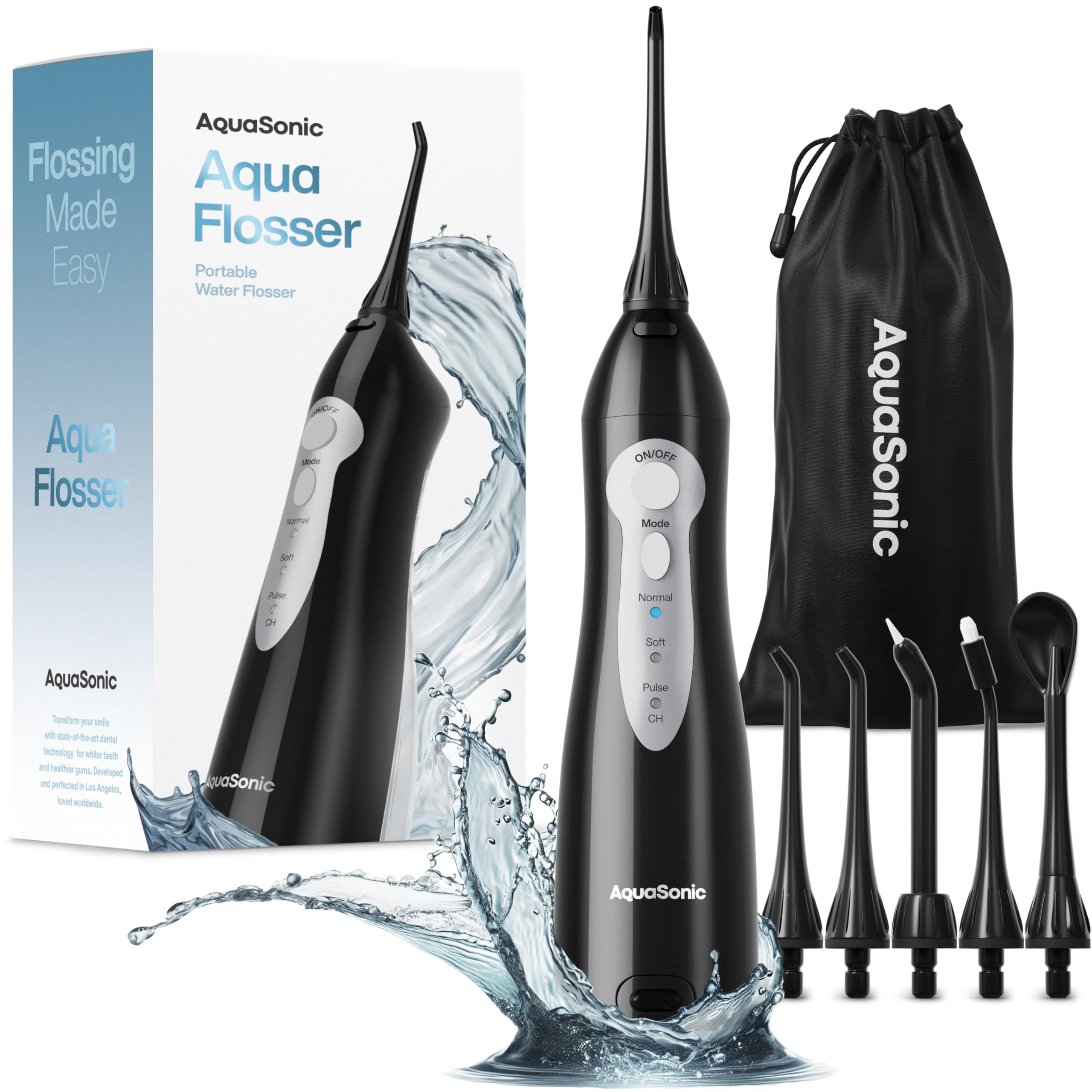 Water Flosser Aquasonic Aqua Flosser Sem Fio Recarregável