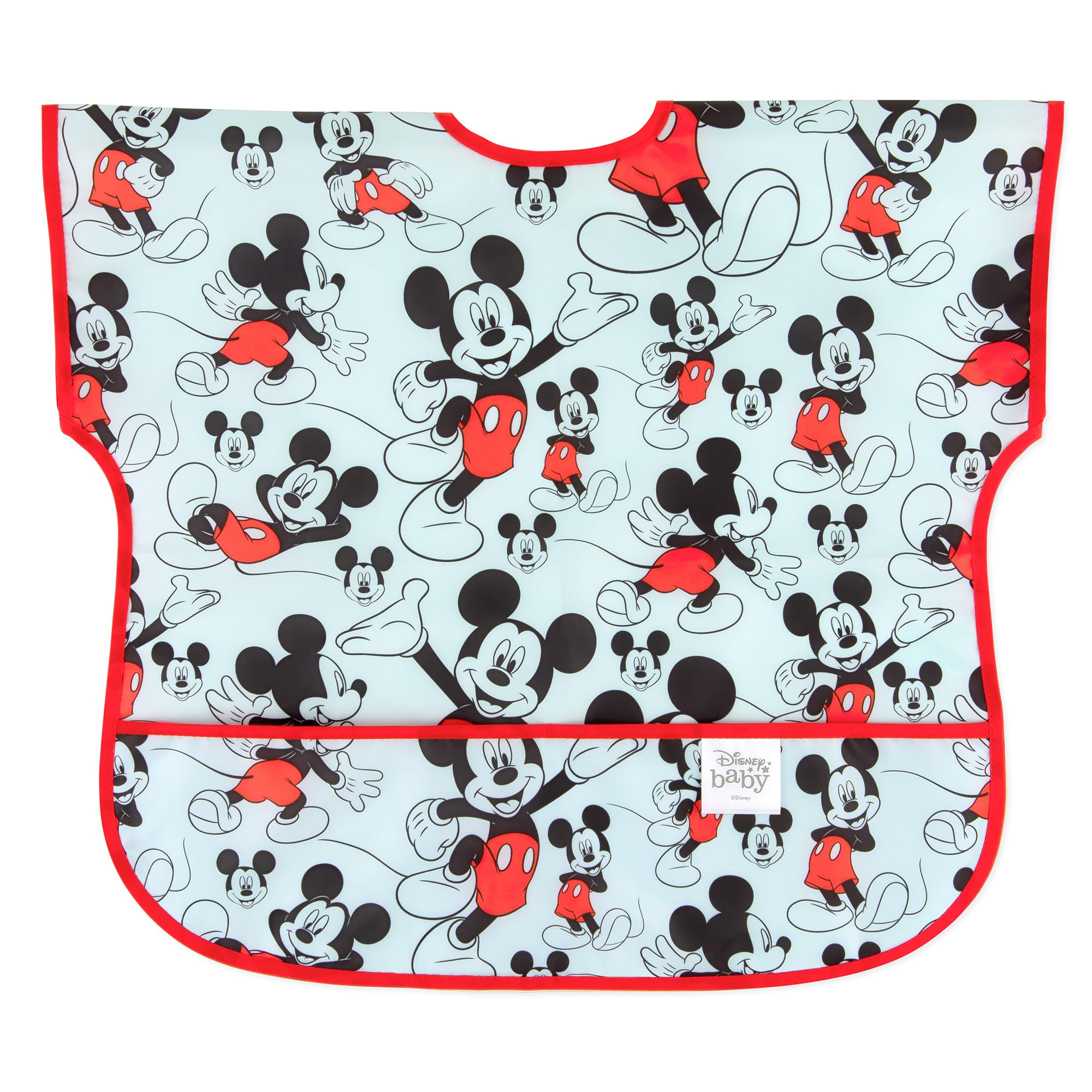 Bib Bumkins Disney De Manga Curta Mickey Mouse 1-3 Anos