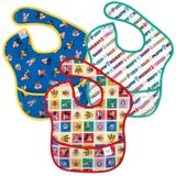 Big Bumkins Disney Superbib Para Bebê/criança De 6 A 24 Meses, Pacote Com 3