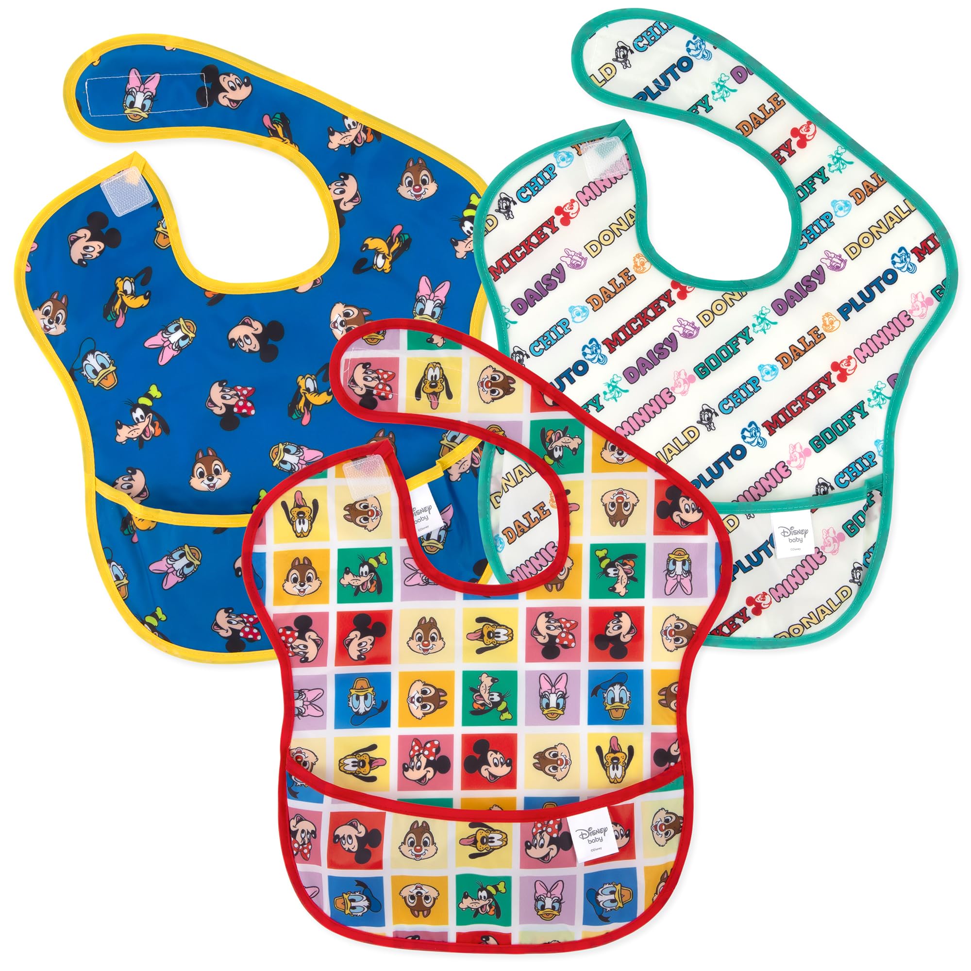 Big Bumkins Disney Superbib Para Bebê/criança De 6 A 24 Meses, Pacote Com 3