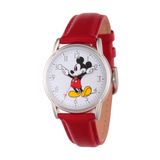 Relógio Disney Mickey Mouse Adulto Clássico Em Couro De Cardiff