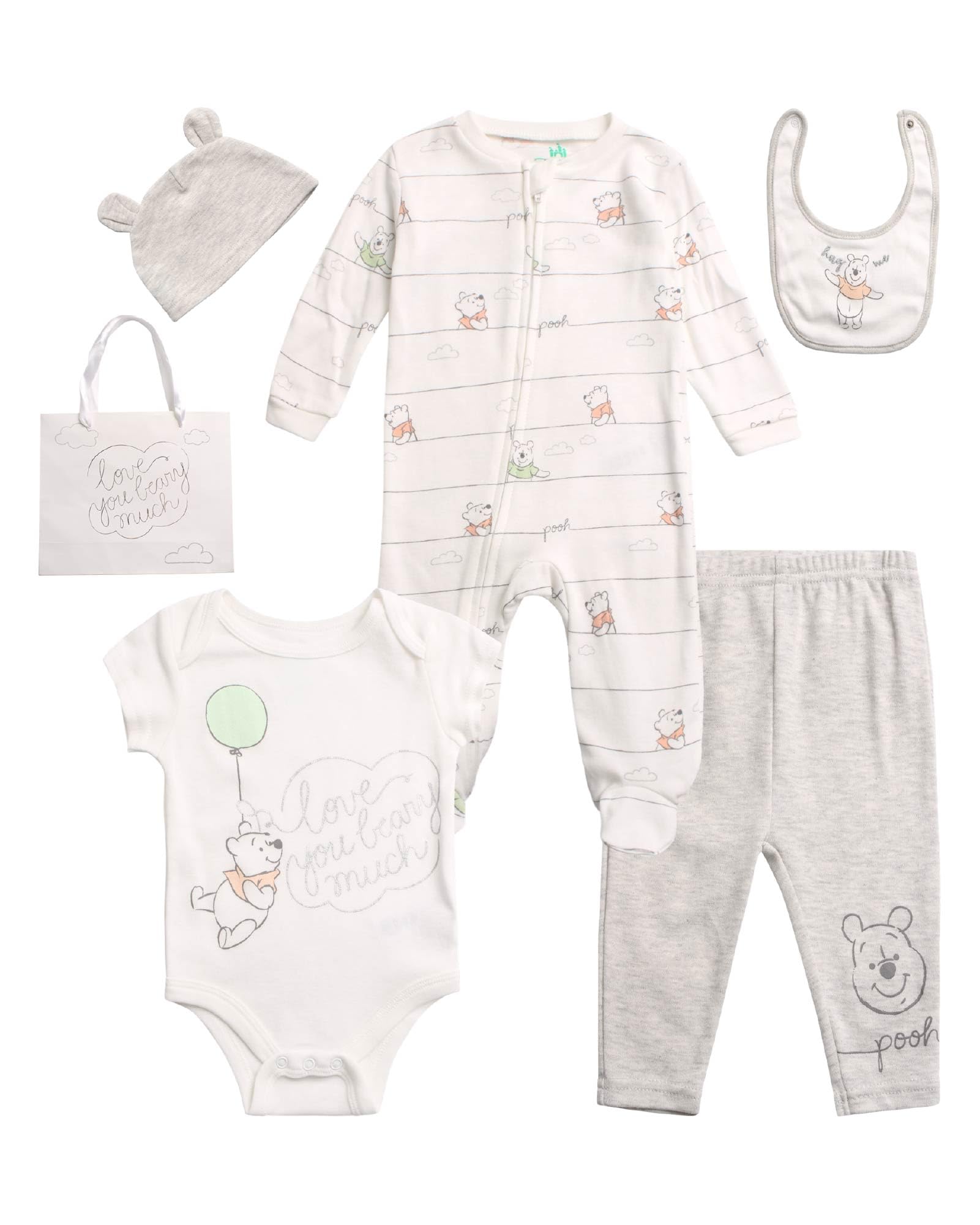 Conjunto De Enxoval Para Presentes Disney Mickey Mouse, Winnie The Pooh E Minnie