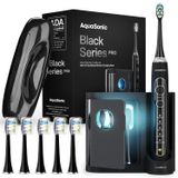 Escova De Dentes Aquasonic Black Series Pro Ultra Whitening Com Uv