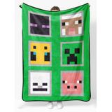 Cobertor Sunny Side Up Minecraft Soft Plush 46x60 Polegadas