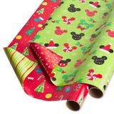 Papel De Embrulho Papyrus Disney Christmas Mickey Mouse Kids