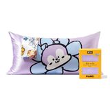 Fronha De Cetim Kitsch X Bt21 (mang) Para Travesseiro King Size