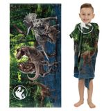 Toalha Franco Kids Jurassic World 100% Algodão 147cm X 71cm