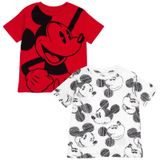 Camiseta Disney Mickey Mouse Big Boys Marrom/branca 10-12 Anos