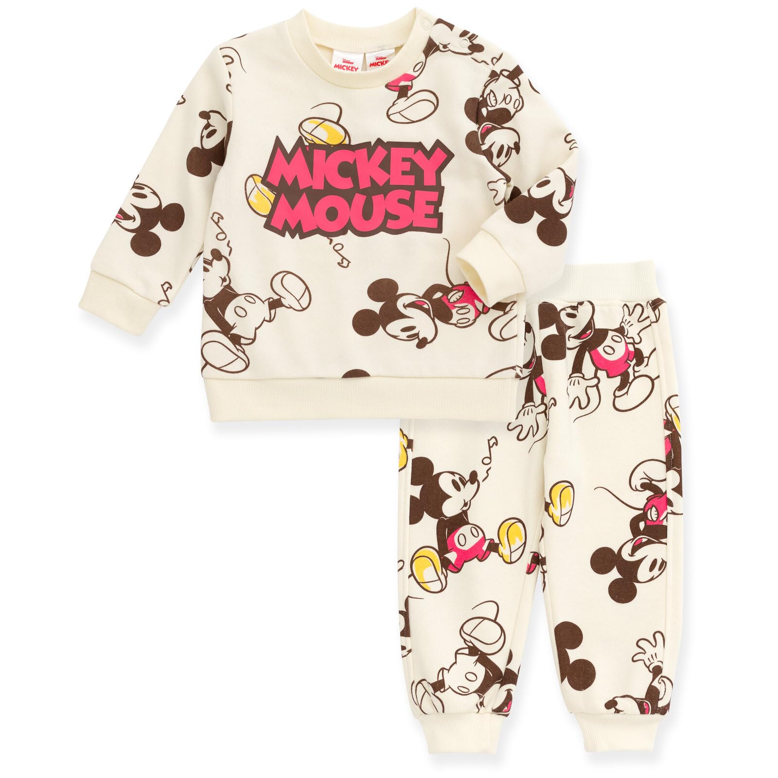 Conjunto De Roupas: Camiseta E Calça De Lã Disney Mickey Mouse