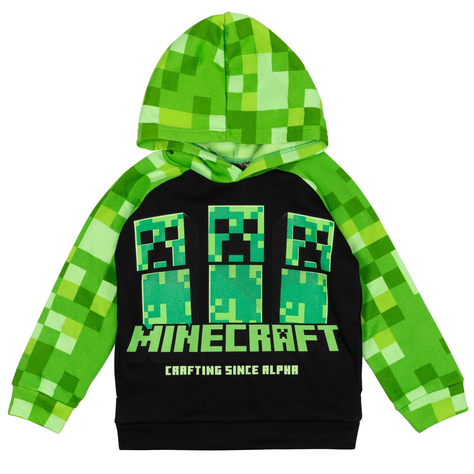 Moletom Com Capuz Minecraft Creeper Big Boys Com Bolsos De 10 A 12 Anos