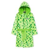 Roupão Minecraft Fluffy Fleece Para Meninos Verdes De 13 A 14 Anos